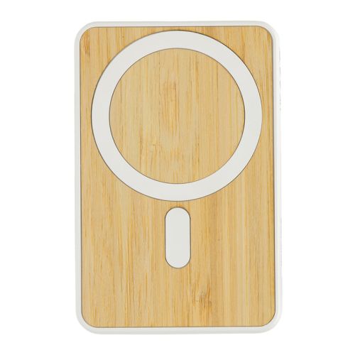 Magnetische Powerbank Bambus - Bild 2